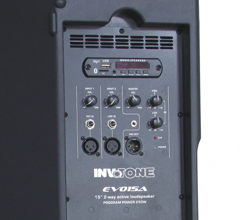 Invotone EVO 15A активная акустическая система, 480 Вт, 15", MP3, Bluetooth фото 3