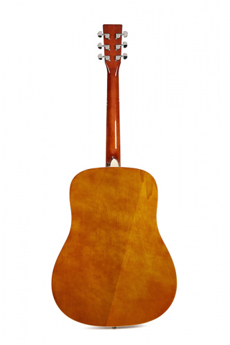 SX SD104G Гитара акустическая, корпус: липа, гриф: окуме, накладка грифа и нижний порожек: палисандр, колки: хромированное покрытие, цвет натуральный  фото 2
