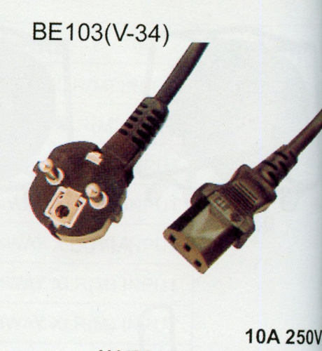 Soundking BE103 30ft(9 m) сетевой шнур 250V10A