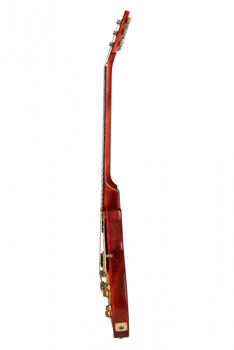 GIBSON 2019 Les Paul Studio Tribute Satin Cherry Sunburst электрогитара, цвет вишневый корпус махагони с кленовым верхом. гриф махогани, накладка гриф фото 4