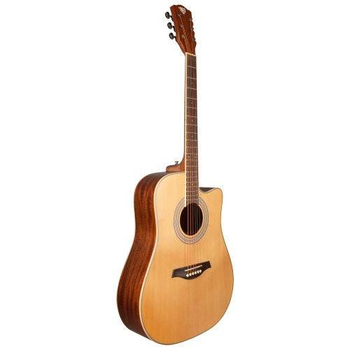 ROCKDALE Aurora D6 Satin C NAT акустическая гитара дредноут с вырезом, цвет натуральный, сатиновое покрытие фото 2