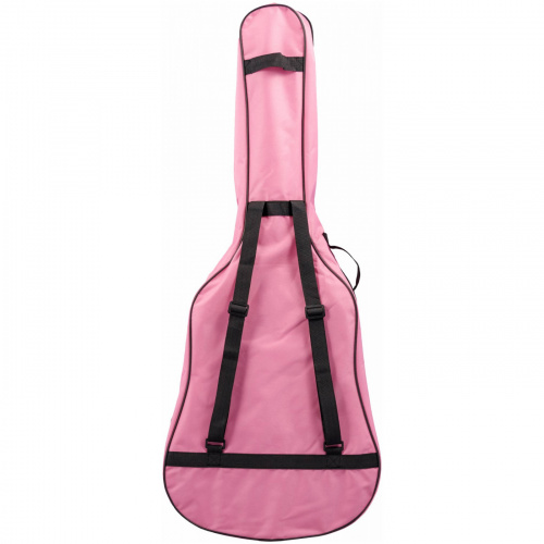 TERRIS TGB-C-01PNK чехол для классической гитары, без утепления, 2 наплечных ремня, цвет розовый фото 2