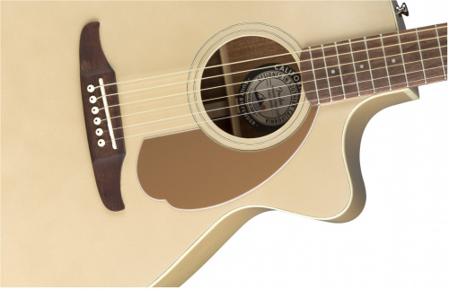Fender Newporter Player CHP Электроакустическая гитара, цвет шампань фото 4