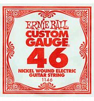 Ernie Ball 1146 струна для электро и акустических гитар. никель, в оплётке, калибр .046