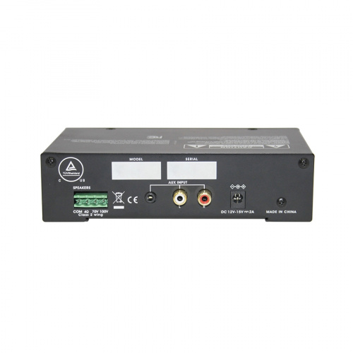Show PA-40HB трансляц. система 40 вт,питание 12 в,выход 70/100в/4ом, 2mic+1AUX+1RCA, Bluetooth фото 2