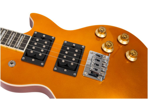 FLIGHT Centurion Tenor GT электроукулеле, Les Paul, тенор, золотой, чехол фото 4