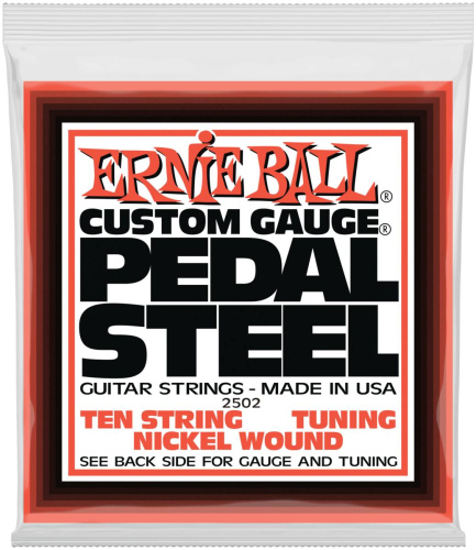 Ernie Ball 2502 струны для эл.гитары (Набор из 10-ти штук) Nickel Wou 10-String E9 Pedal Guitar E9th