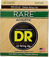 DR RPL-10/12 серия Rare для 12-струн. акустической гитары, фосфорная бронза, Extra Light (10-48)