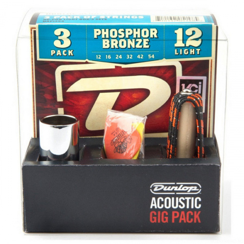 DUNLOP GA24 Acoustic GIG Pack набор аксессуаров для акустической гитары фото 4