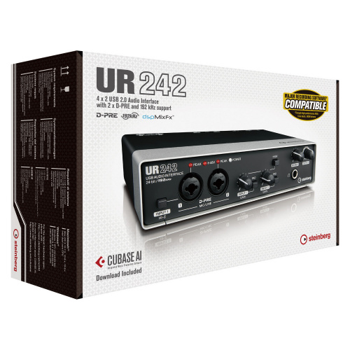 STEINBERG UR242 компактный звуковой интерфейс 4х2 для шины USB 2.0 фото 3
