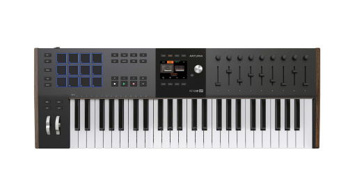 Arturia KeyLAB 49 MK3 Black MIDI клавиатура, 49 клавиш, полувзвешенная механика, дисплей, 12 пэдов
