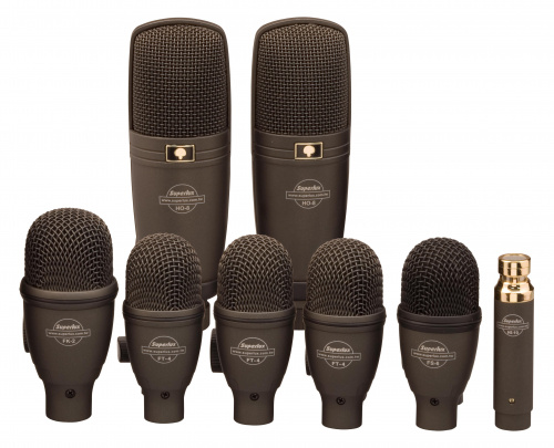 Superlux DRKF5H3 Набор из восьми барабанных микрофонов