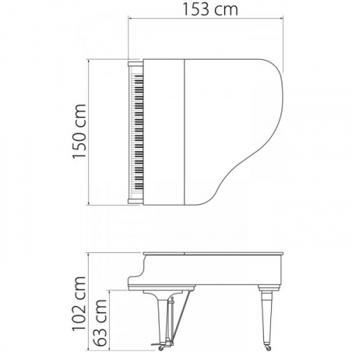 Kawai GL-10 WH/P кабинетный рояль/Длина153см/белый полированный фото 2