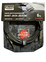 Xline Cables RINST JACK-JACK 06 Кабель инструментальный 2xJack 6,35mm mono длина 6м