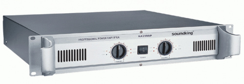 Soundking AA1000P усилит. мощн, 2x250W/8 Ohm, 2x380W/4 Ohm, bridge 1000W/4 Ohm, защ, 2U