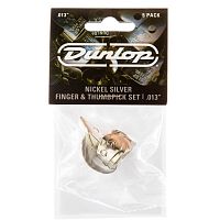 Dunlop 33P013 Nickel Silver Fingerpick 5Pack когти, толщина 0.13 мм, 5 шт.