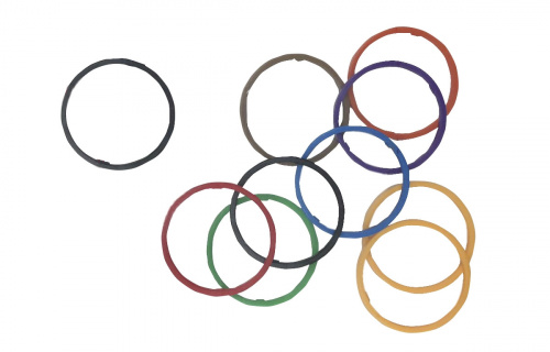 ROXTONE IML-CRSP Набор из 10 разноцветных колец для POWERCON, SPEAKON-разьемов, цвета: cиний, cерый, коричневый, красный, зеленый, феолетовый, оранжев