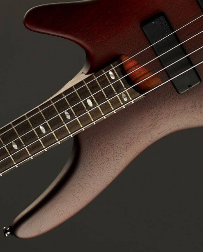 IBANEZ SR500 BM бас-гитара, цвет Brown Mahogany, корпус махагон, гриф на болтах, 5 сл. ятоба/бубинга, накладка палисандр, 24 лада, мензура 34", звукос фото 8