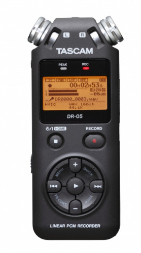 TASCAM DR-05 (version 2) портативный диктофон - PCM стерео рекордер со встроенными микрофонами, Wav/MP3