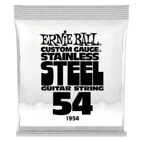 Ernie Ball 1954 струна одиночная для электрогитары Серия Stainless Steel Калибр: 54 Сердцевина: