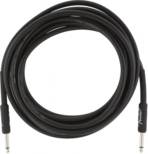 FENDER 15' INST CABLE BLK инструментальный кабель, черный, длина 15' (4,6 м), диаметр 0.643 мм, прямые разъемы 1/4" фото 2