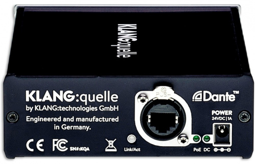 KLANG X-KG-QUELLE Компактный стерео предусилитель для 4 наушников (6,3 Jack stereo). Сеть Dante (A фото 2