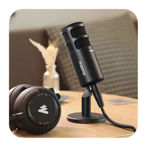 Maono PD100, динамический XLR микрофон, металлический корпус, сопротивление 600 Ом, в комплекте подс фото 2