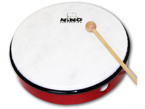 MEINL NINO6R ручной барабан 12' с колотушкой, красный, мембрана пластик
