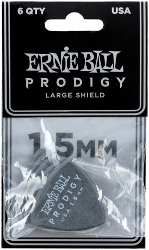 Ernie Ball 9332 Компл.медиаторов. Prodigy/1.5mm/Черные/6шт/цена за комплект фото 2