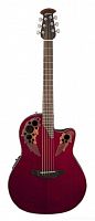 OVATION CE44-RR Celebrity Elite Mid Cutaway Ruby Red электроакустическая гитара (Китай) (OV533124)