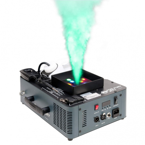 American DJ Fog Fury Jett Профессиональный вертикальный DMX-дымогенератор мощностью 650 Вт с 12 светодиодами мощностью 3 Вт - Высокопроизводительный н фото 3