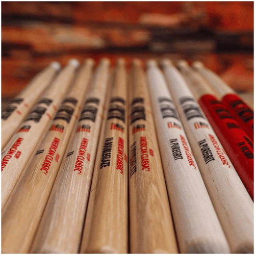 VIC FIRTH 7A барабанные палочки, тип 7A с деревянным наконечником, материал гикори, длина 15 1/2", фото 4