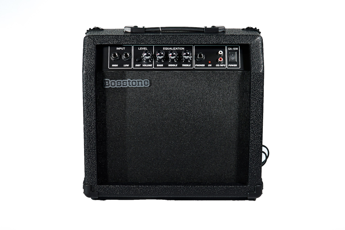 Bosstone GA-15W V.2 Black Гитарный усилитель: Мощность 15 Ватт, Динамик ...