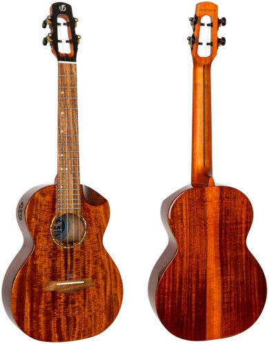 FLIGHT MUSTANG TENOR EQ-A укулеле тенор с активным звукоснимателем, ALL SOLID акация, чехол фото 2
