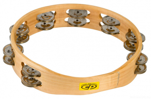 LP CP390 CP 10" Tambourine Double Row тамбурин деревянный, 7 пар стальных джинглов 2 ряда (LP861280)