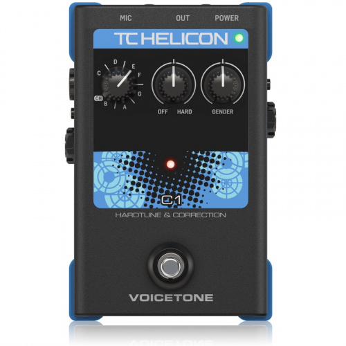 TC HELICON VoiceTone C1 напольная вокальная педаль эффекта коррекции тона,преамп студийного качества, фантомное питание, USB порт, балансные вход и вы фото 2