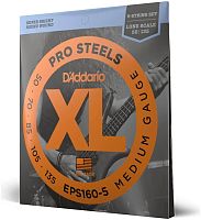 D'Addario EPS160-5 струны для 5 стр.бас-гит, ProSteels/Long, 50-135