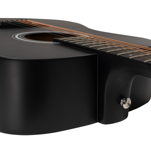 ROCKDALE Aurora D5 BK Satin акустическая гитара, дредноут, цвет черный, сатиновое покрытие фото 4