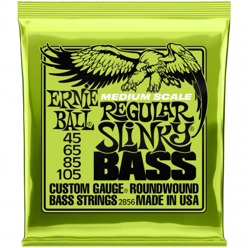 ERNIE BALL 2856 струны для бас-гитары Regular Slinky Nckl Wnd Medium Scale (45-105) фото 2