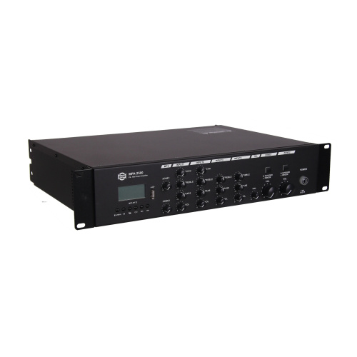 SHOW MPA-2500 двухзонная трансляционная система, 2х500Вт, 70/100 В, 4Ома, MP3/Bluetooth
