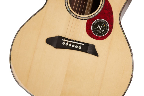 NG RM411SC акустическая гитара, цвет натуральный, чехол в комплекте фото 4