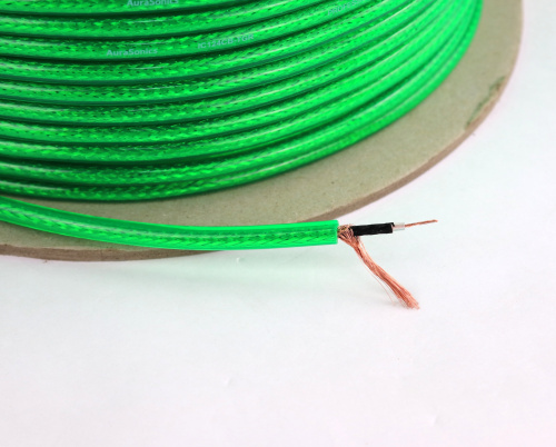 AuraSonics IC124CB-TGR инструментальный кабель 6мм, прозрачный зеленый фото 2