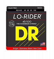 DR MLH-45 серия Lo-Rider для бас-гитары, нержавеющая сталь, Light to Medium (45-100)