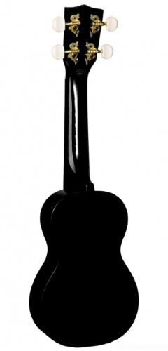 HAMANO U-35BK Black Sparkle укулеле сопрано, клен, гриф махогани, чехол, черный берст с блестками фото 2