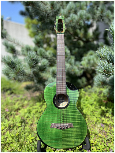 FLIGHT COMET TENOR EQ-A Green Укулеле тенор фото 14