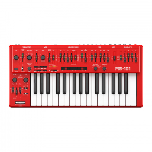 BEHRINGER MS-101-RD 32-х клавишный аналоговый синтезатор фото 2