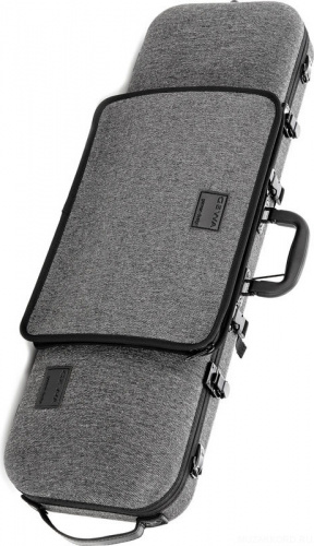 GEWA Bio I S 4/4 Grey/Black футляр для скрипки прямоугольный, с внешним карманом, серый/черный фото 3