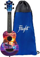 FLIGHT ULTRA S-42 Vibe укулеле сопрано,серия Ultra, поликарбонат армированный.Рисунок.Рюкзак