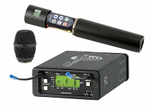 Lectrosonics комплект UCR401 - HH с ручным микрофоном Block 22 (563 - 588МГц). Компактный приемник UCR401-22, ручной передатчик HH-22, капсюль конденс