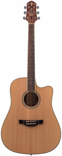CRAFTER DE-6/NC + Чехол электроакустическая гитара Дредноут SolidTop-ель, корпус-махагон, натура